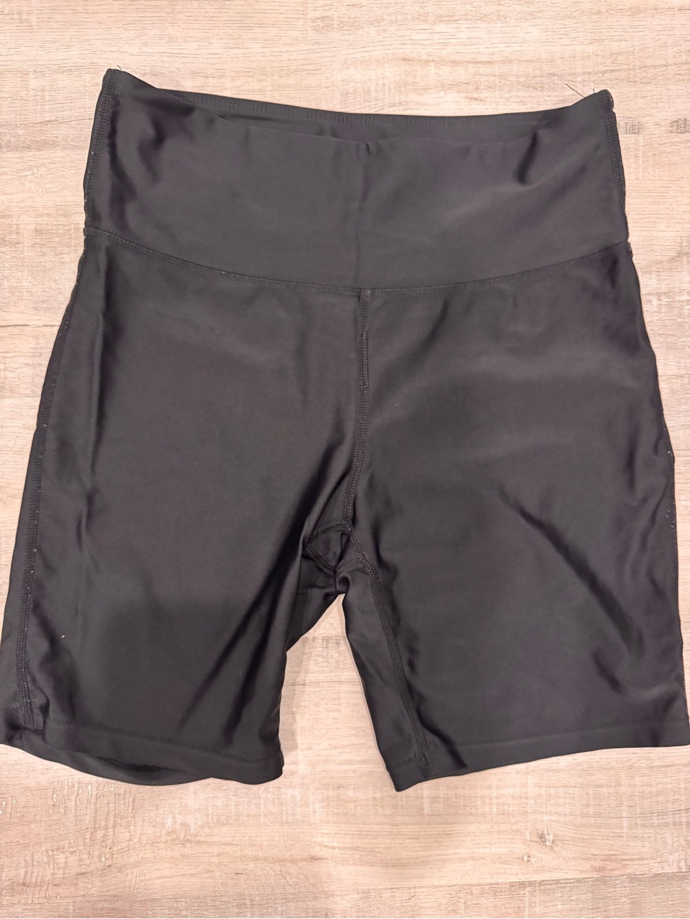 SHEIN Black High-Waist Women's Bike Shorts